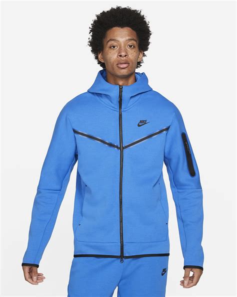 nike tech fleece heren blauw|tech fleece shirt.